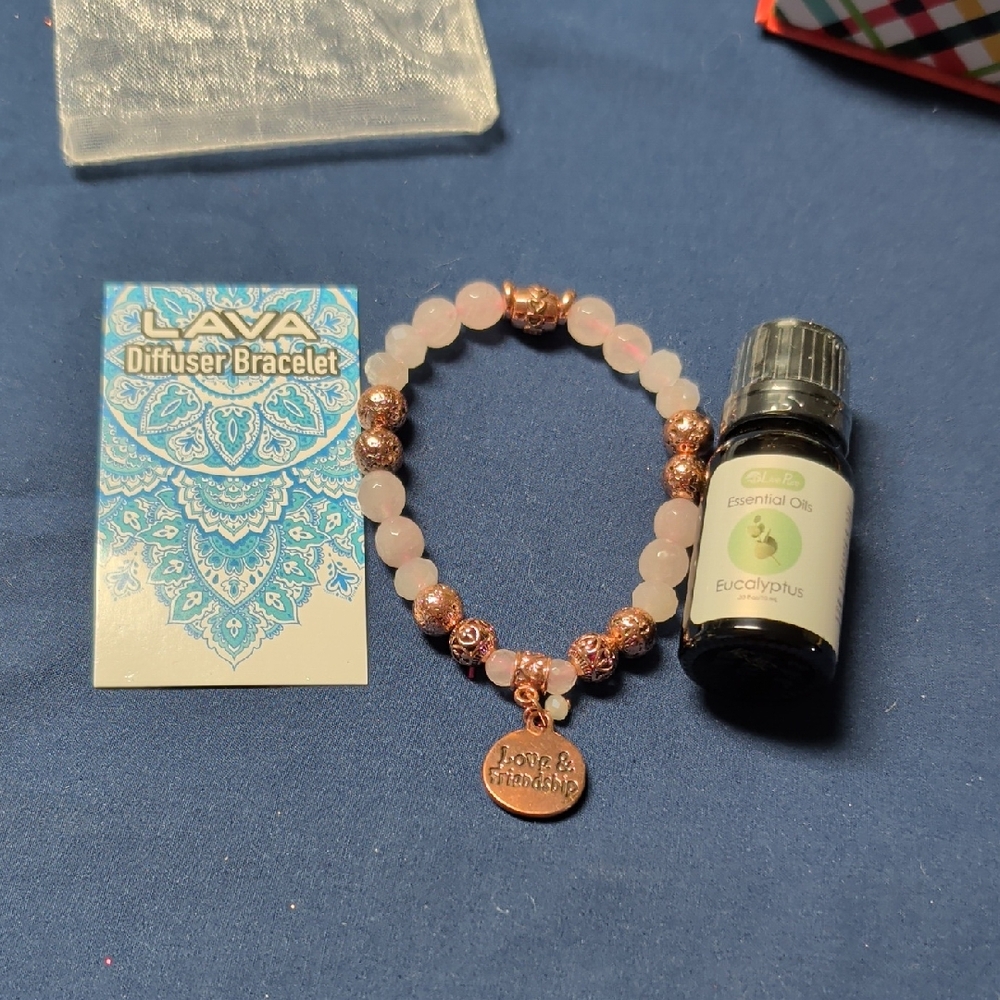 Rose Gold Love & Friendship  Diffuser Bracelet